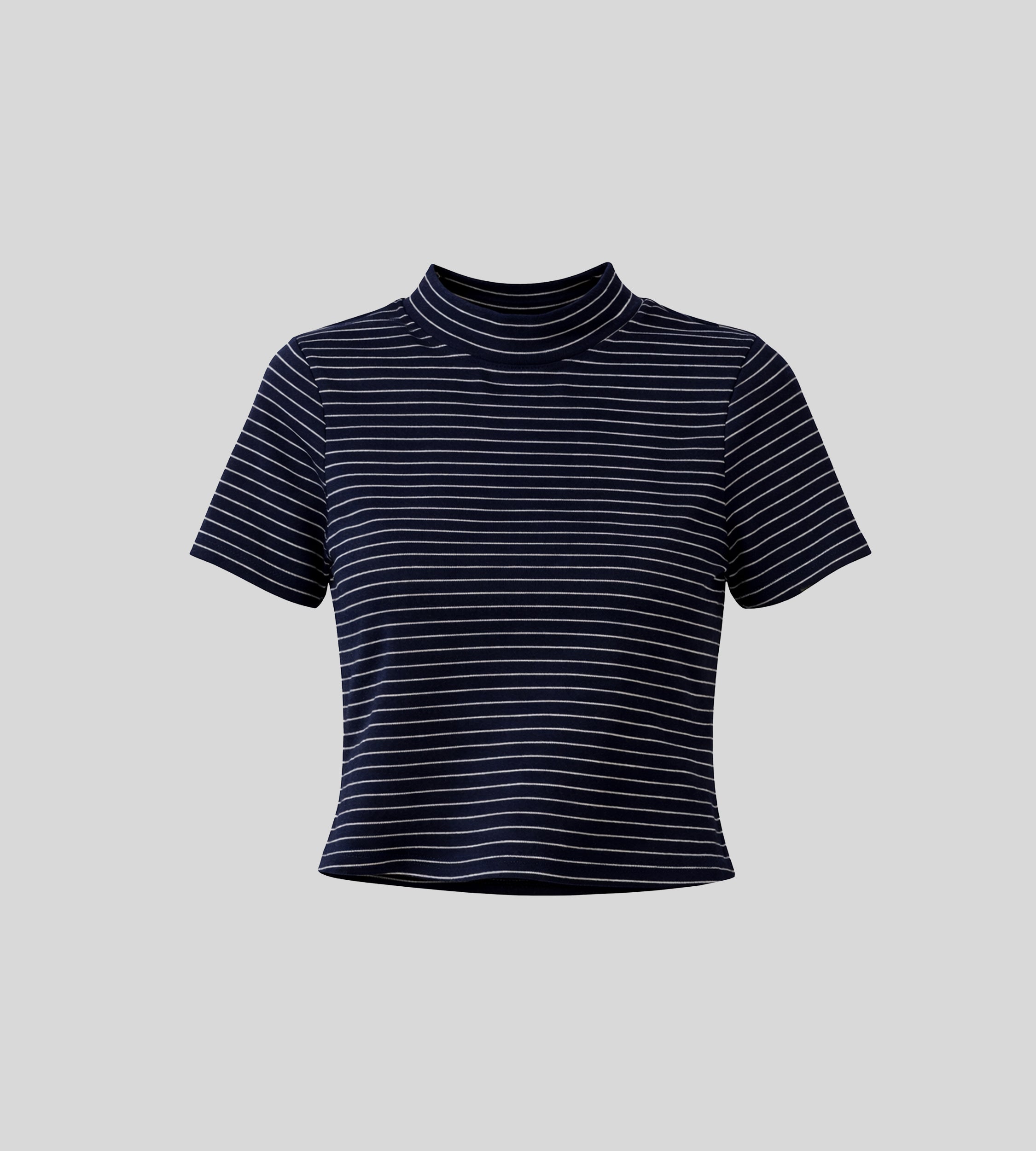 Crop Stripe Tee