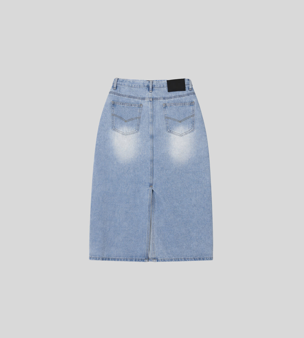 Snowfade Denim Skirt