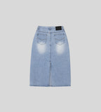 Snowfade Denim Skirt