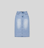 Snowfade Denim Skirt