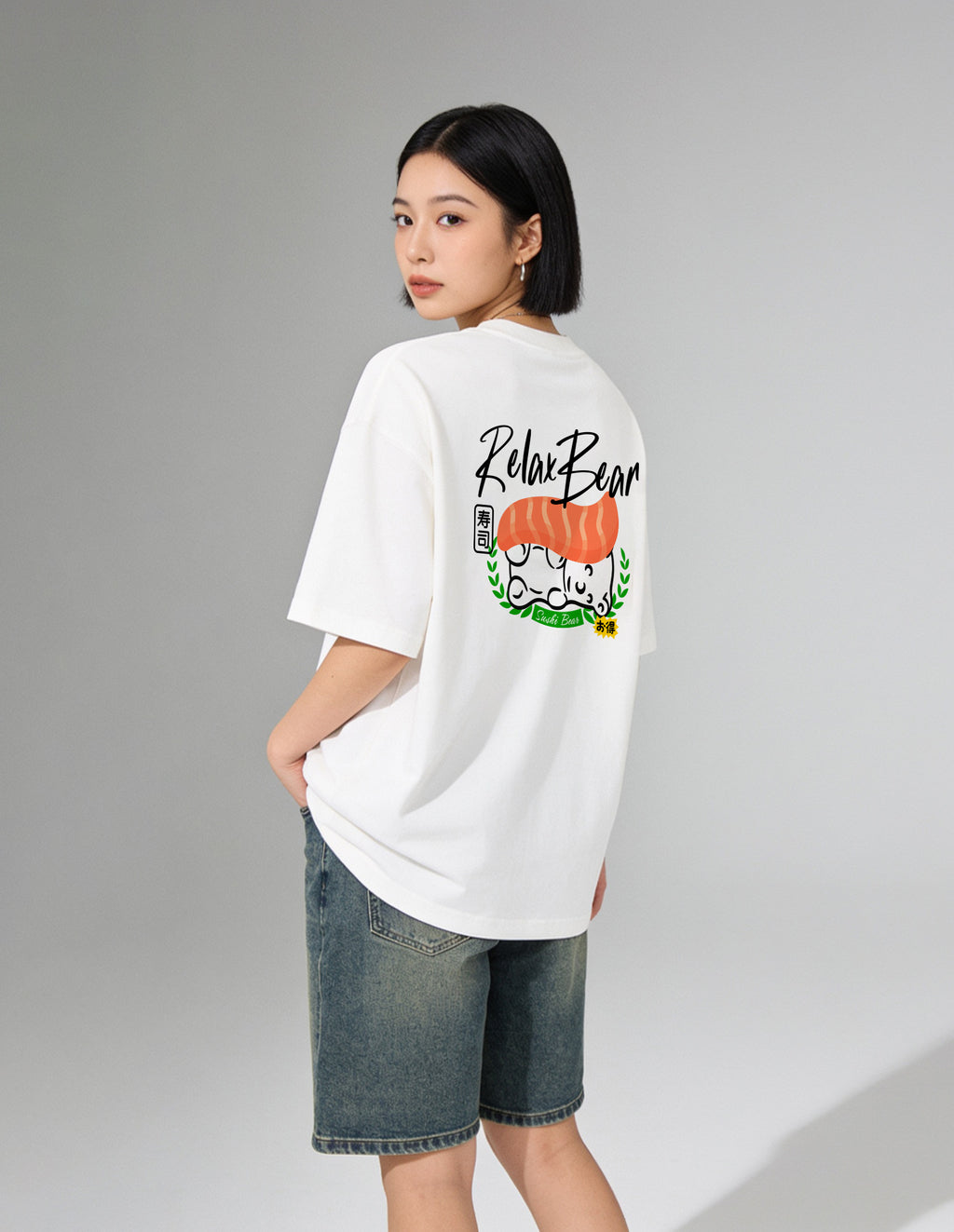 Salmon Bear Tee