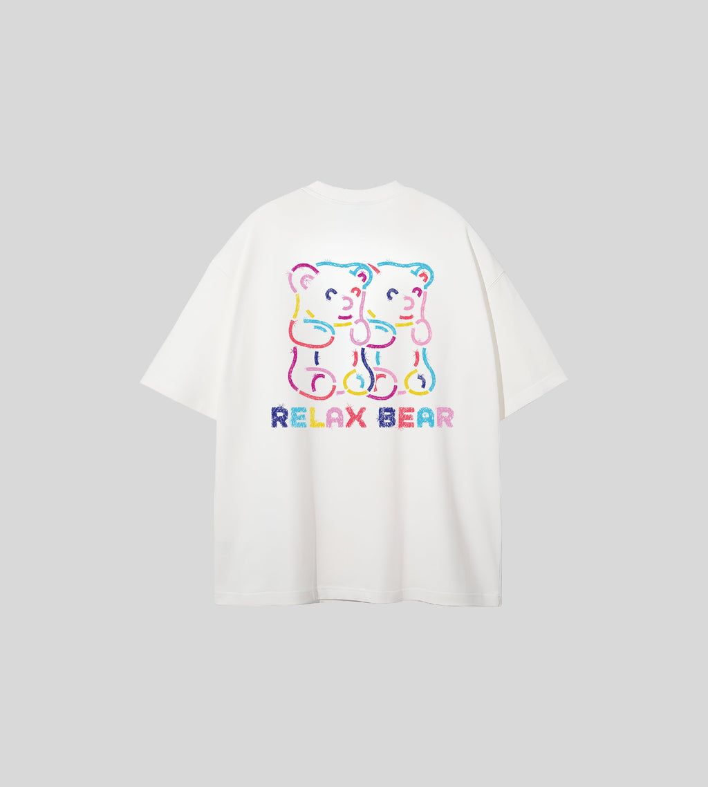 Twin Neon Bears Tee