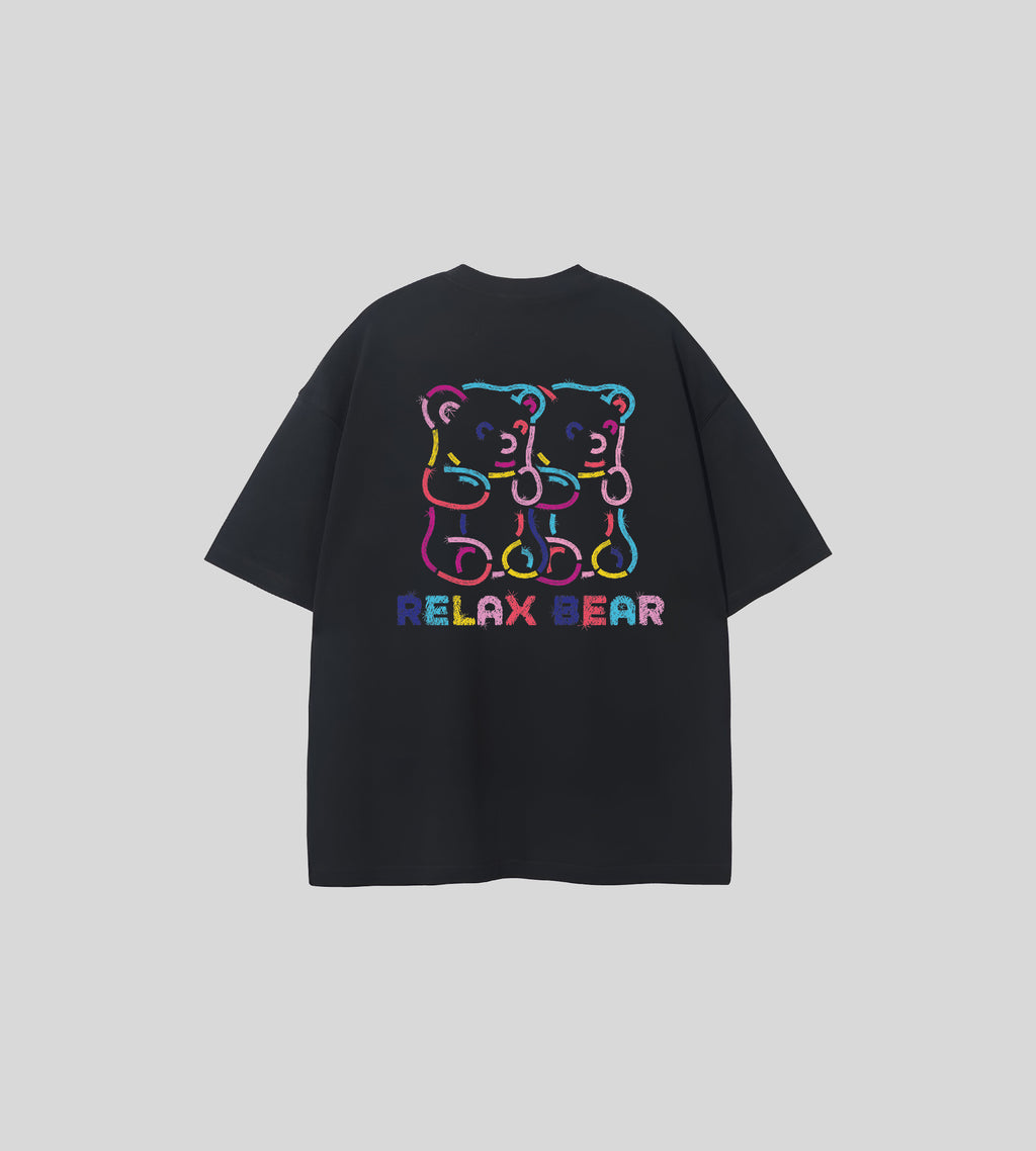 Twin Neon Bears Tee